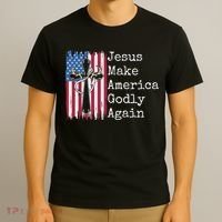Jesus 2024 Vote Make America Godly Again Pray Again T-Shirt thumb 3