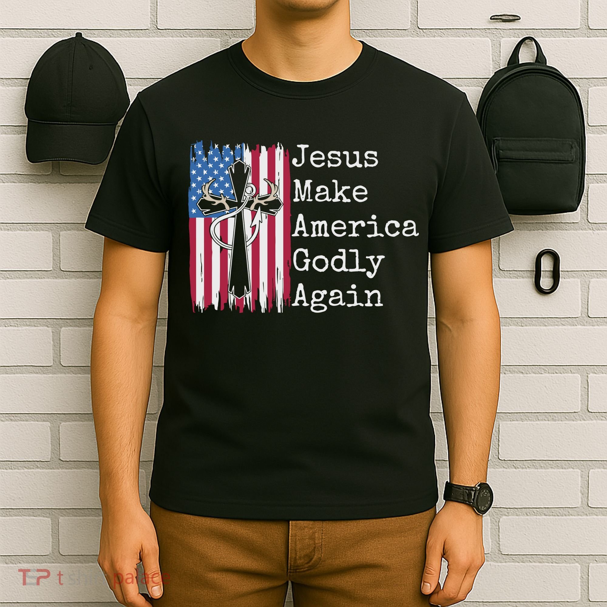 Jesus 2024 Vote Make America Godly Again Pray Again T-Shirt