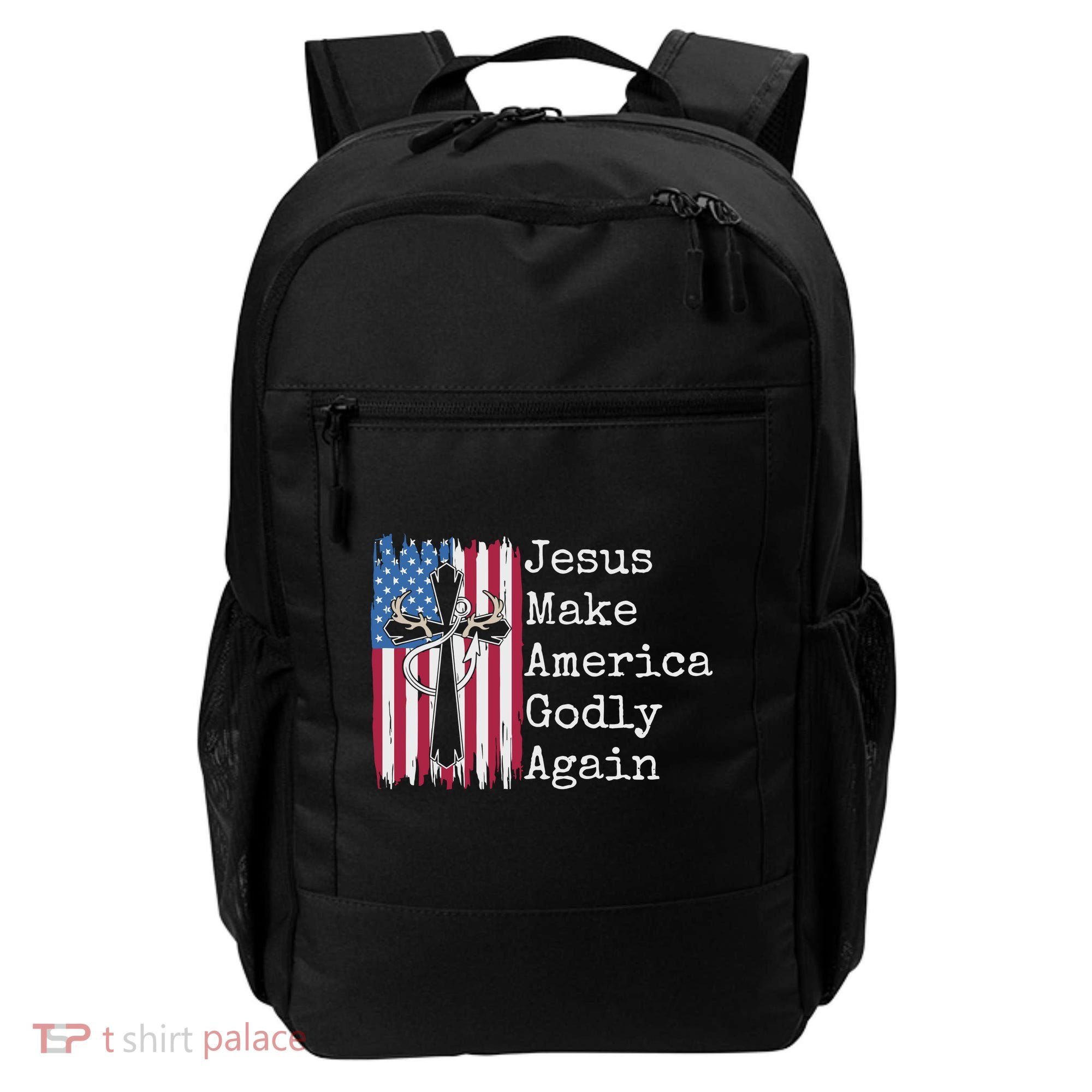 Jesus 2024 Vote Make America Godly Again Pray Again Backpack