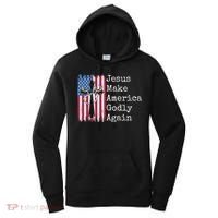 Jesus 2024 Vote Make America Godly Again Pray Again Women's Hoodie thumb 0