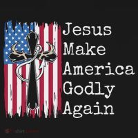 Jesus 2024 Vote Make America Godly Again Pray Again Mousepad thumb 1