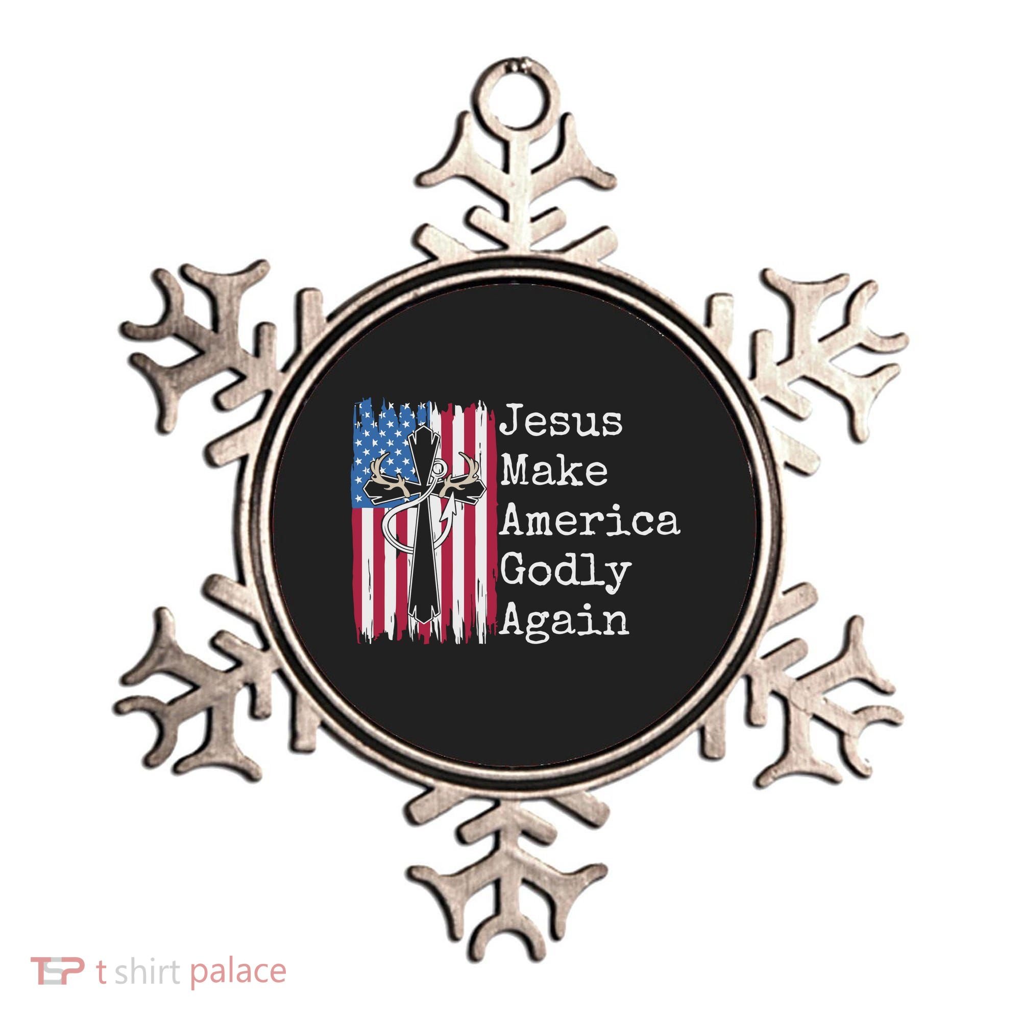 Jesus 2024 Vote Make America Godly Again Pray Again Ornament