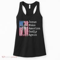Jesus 2024 Vote Make America Godly Again Pray Again Women's Tank Top thumb 0
