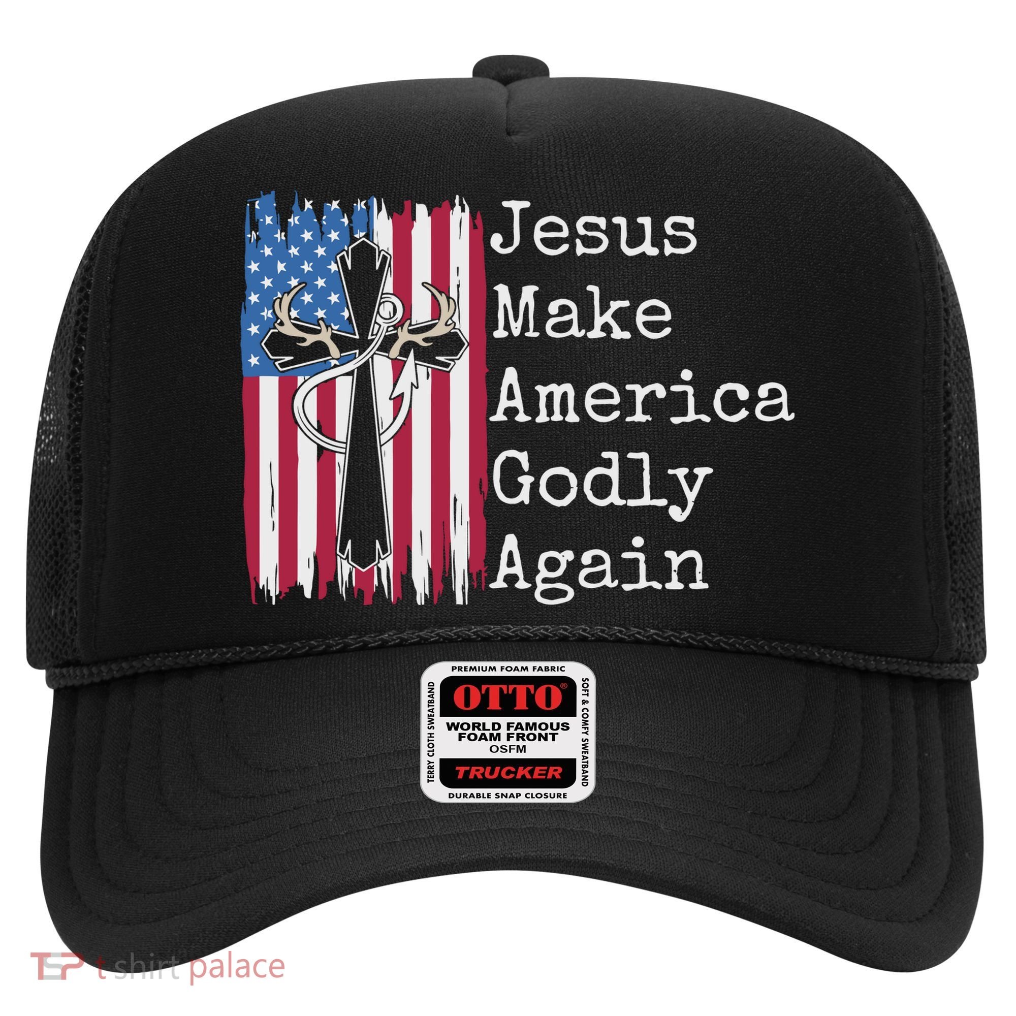 Jesus 2024 Vote Make America Godly Again Pray Again Hat