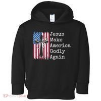 Jesus 2024 Vote Make America Godly Again Pray Again Toddler Hoodie thumb 0