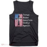 Jesus 2024 Vote Make America Godly Again Pray Again Tank Top thumb 0