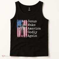Jesus 2024 Vote Make America Godly Again Pray Again Tank Top thumb 2