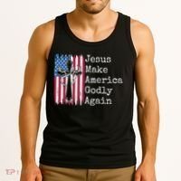 Jesus 2024 Vote Make America Godly Again Pray Again Tank Top thumb 3
