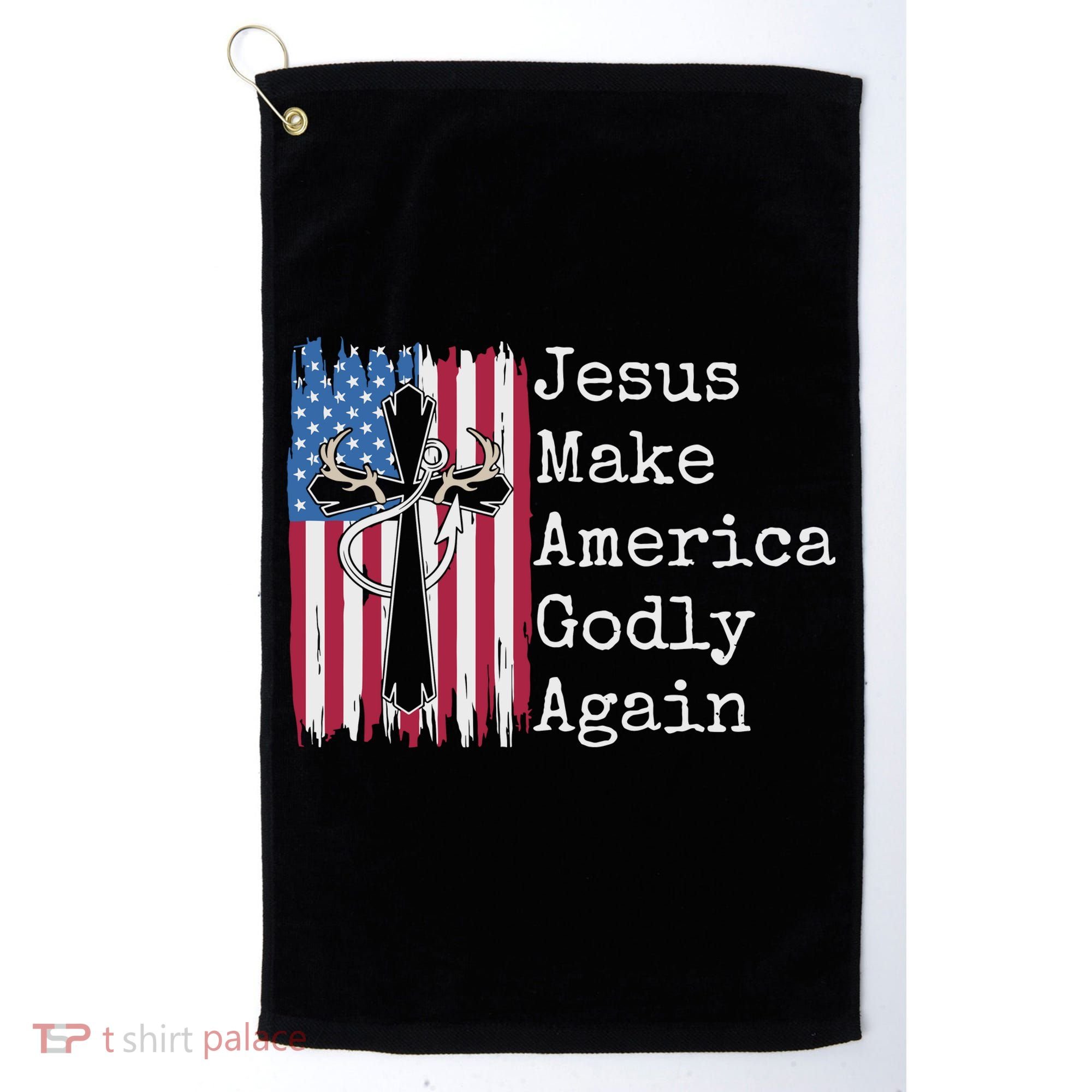 Jesus 2024 Vote Make America Godly Again Pray Again Golf Towel