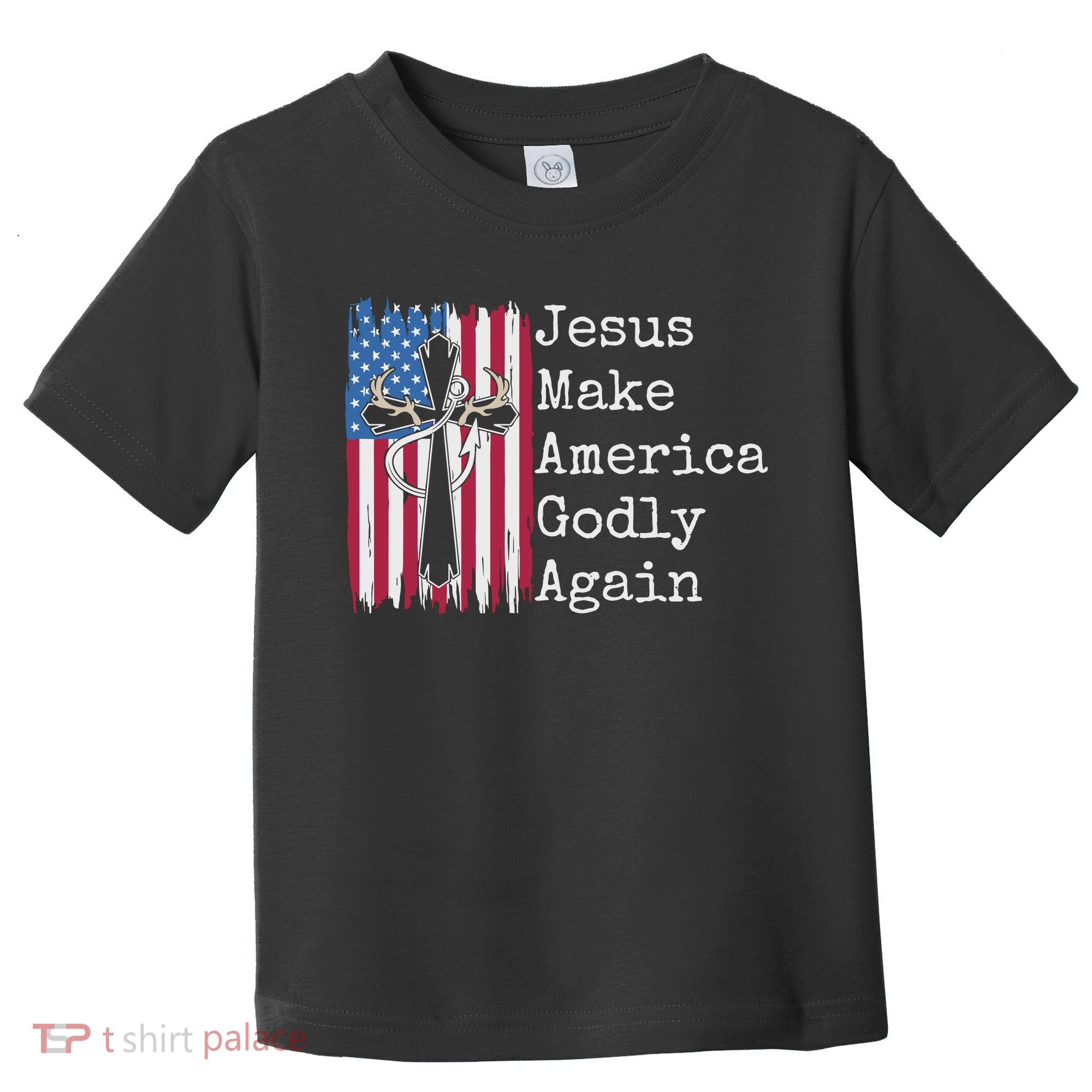 Jesus 2024 Vote Make America Godly Again Pray Again Toddler T-Shirt
