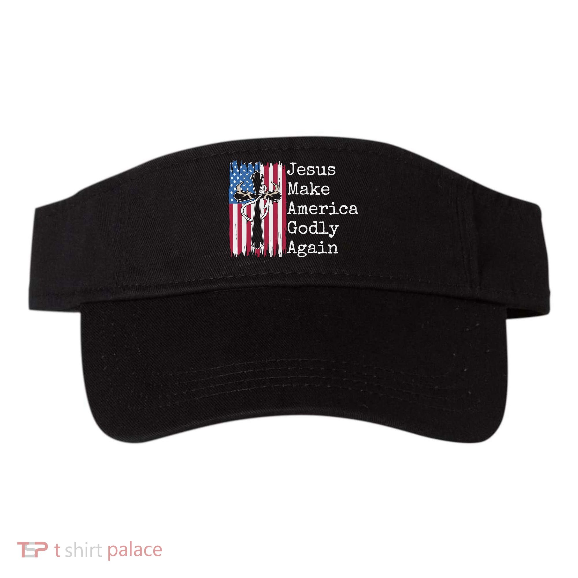 Jesus 2024 Vote Make America Godly Again Pray Again Visor
