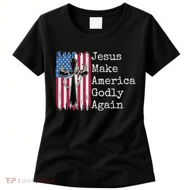 Jesus 2024 Vote Make America Godly Again Pray Again Women's T-Shirt