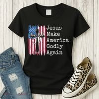 Jesus 2024 Vote Make America Godly Again Pray Again Women's T-Shirt thumb 3