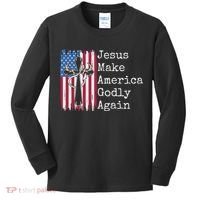 Jesus 2024 Vote Make America Godly Again Pray Again Kids Long Sleeve Shirt thumb 0