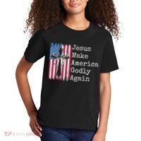 Jesus 2024 Vote Make America Godly Again Pray Again Kids T-Shirt thumb 2