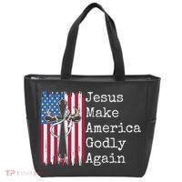 Jesus 2024 Vote Make America Godly Again Pray Again Tote Bag thumb 0