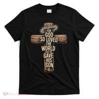 John 3:16 Christian For God So Loved The World T-Shirt thumb 0