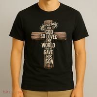 John 3:16 Christian For God So Loved The World T-Shirt thumb 3