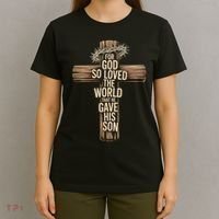 John 3:16 Christian For God So Loved The World T-Shirt thumb 4
