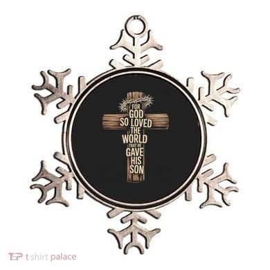John 3:16 Christian For God So Loved The World Ornament