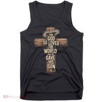 John 3:16 Christian For God So Loved The World Tank Top thumb 0