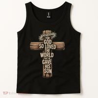 John 3:16 Christian For God So Loved The World Tank Top thumb 2