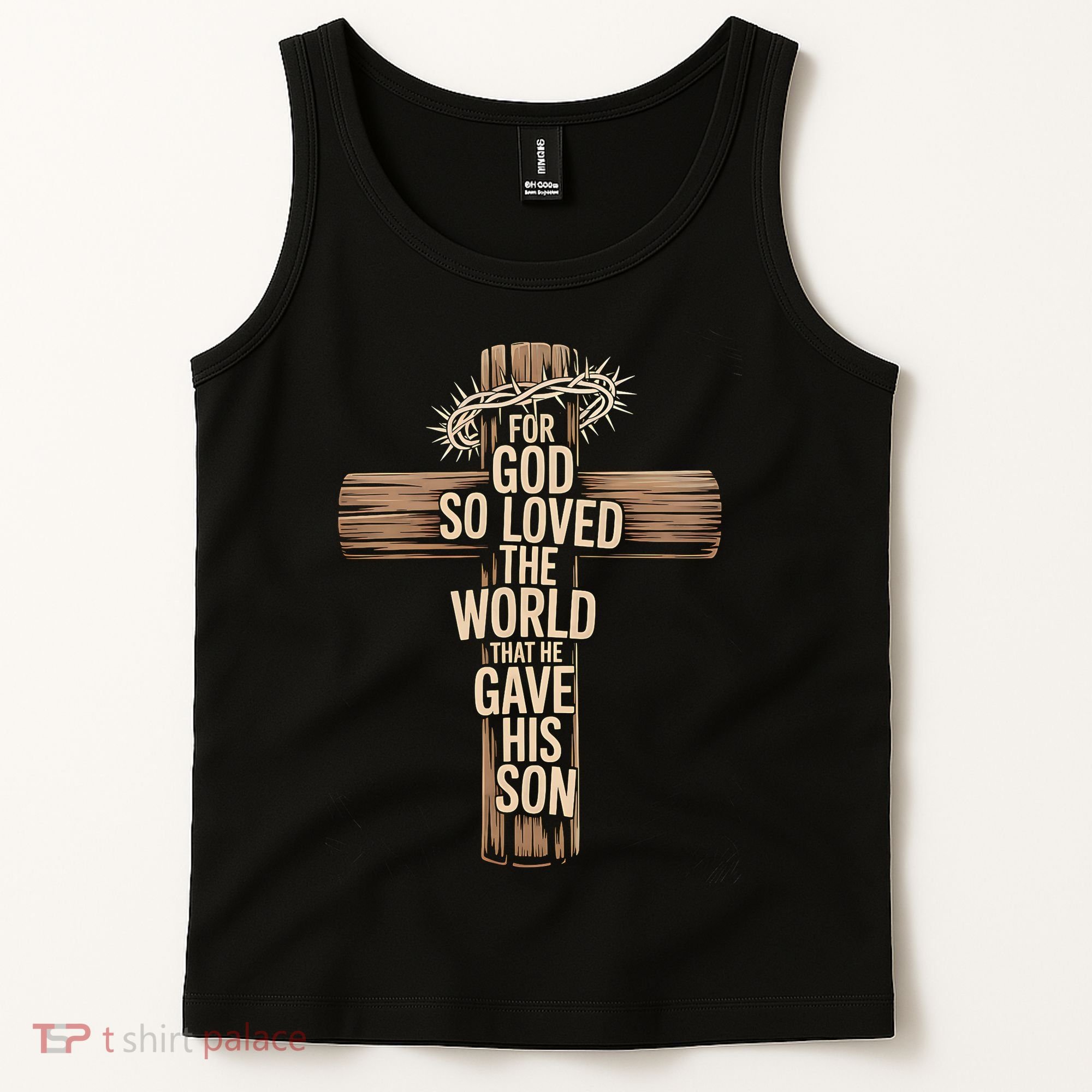 John 3:16 Christian For God So Loved The World Tank Top
