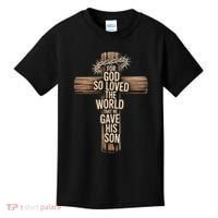 John 3:16 Christian For God So Loved The World Kids T-Shirt thumb 0