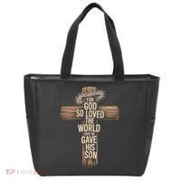 John 3:16 Christian For God So Loved The World Tote Bag thumb 0