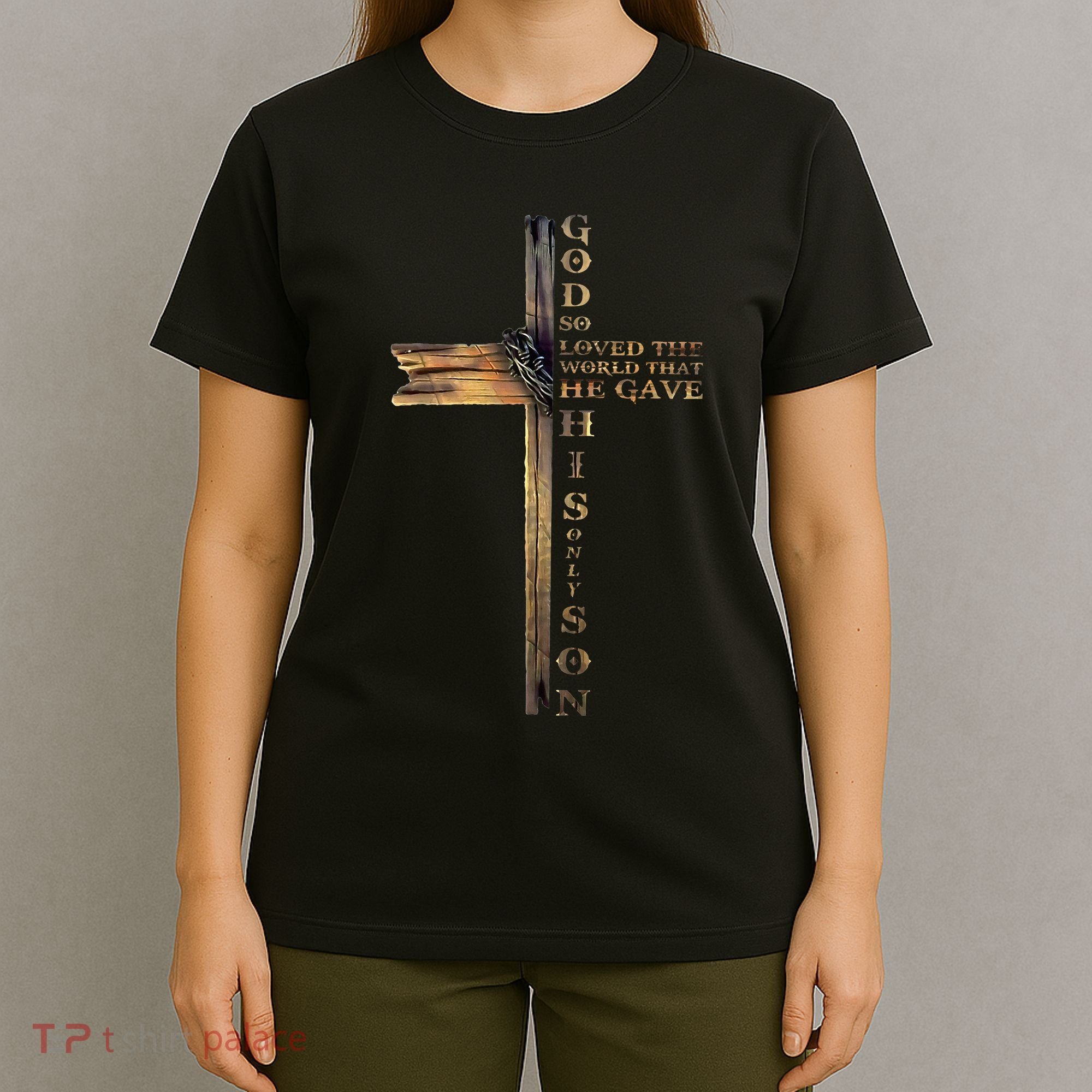 John 316 Christian Cross Bible T-Shirt