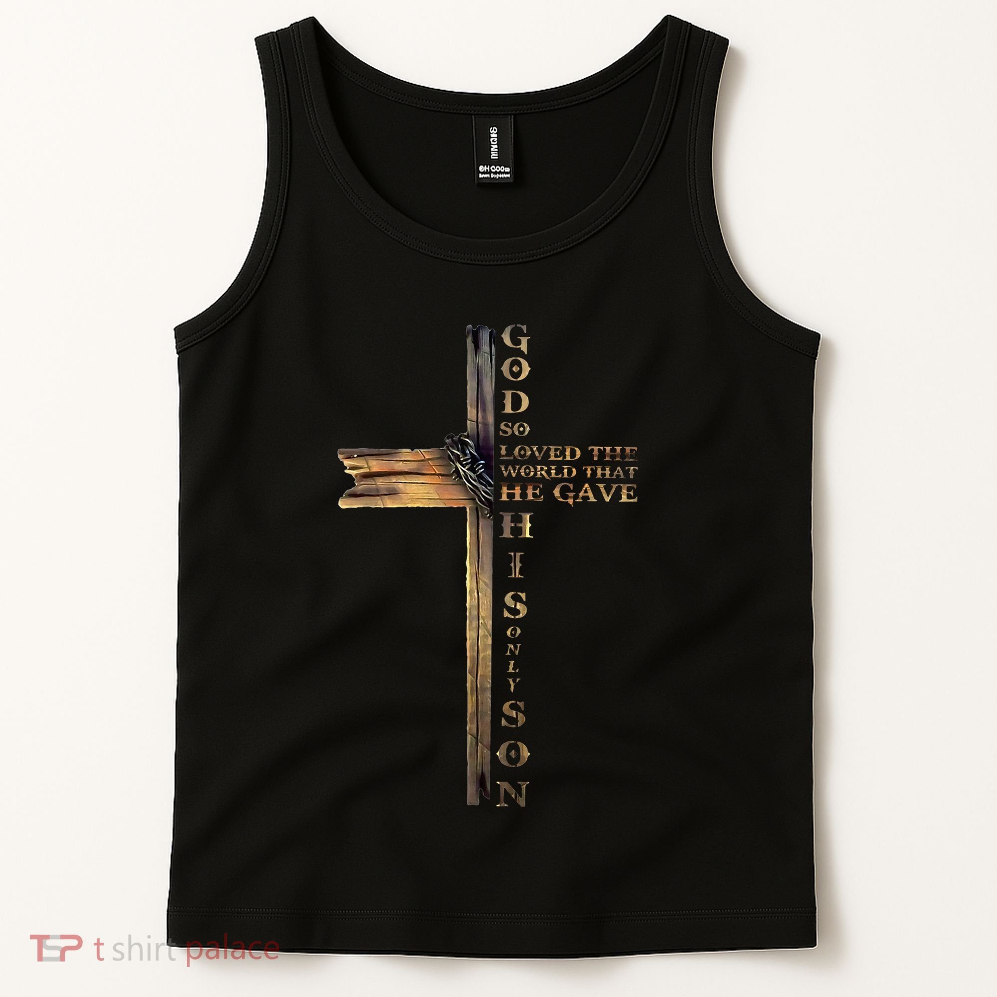 John 316 Christian Cross Bible Tank Top