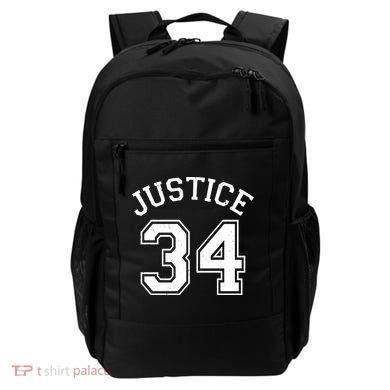 Justice 34 Counts Conviction Trump Backpack