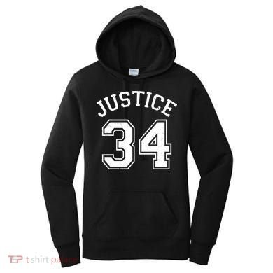 Justice 34 Counts Conviction Trump Women's Hoodie