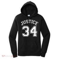 Justice 34 Counts Conviction Trump Women's Hoodie thumb 0
