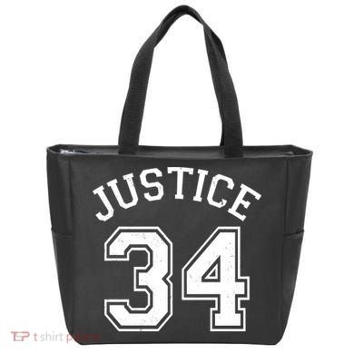 Justice 34 Counts Conviction Trump Tote Bag