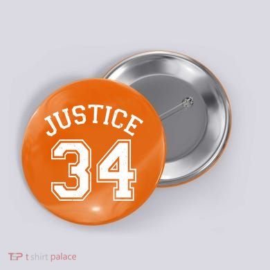 Justice 34 Counts Conviction Trump Button