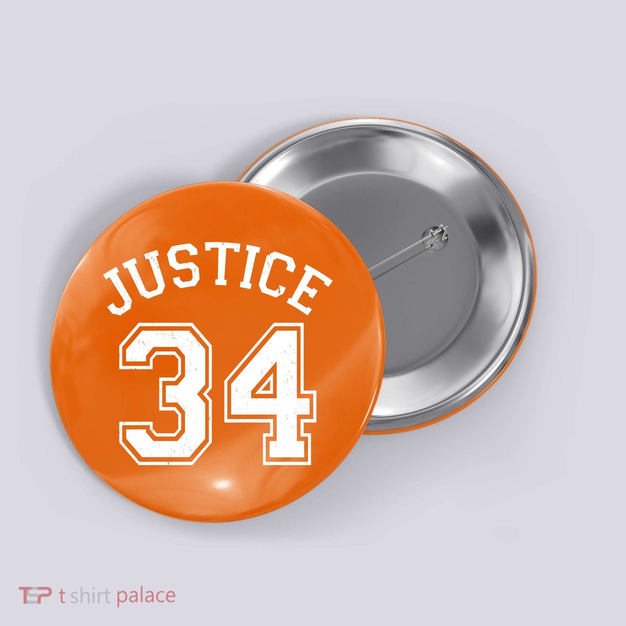 Justice 34 Counts Conviction Trump Button
