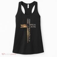 John 3:16 Christian Cross Bible Women's Tank Top thumb 0