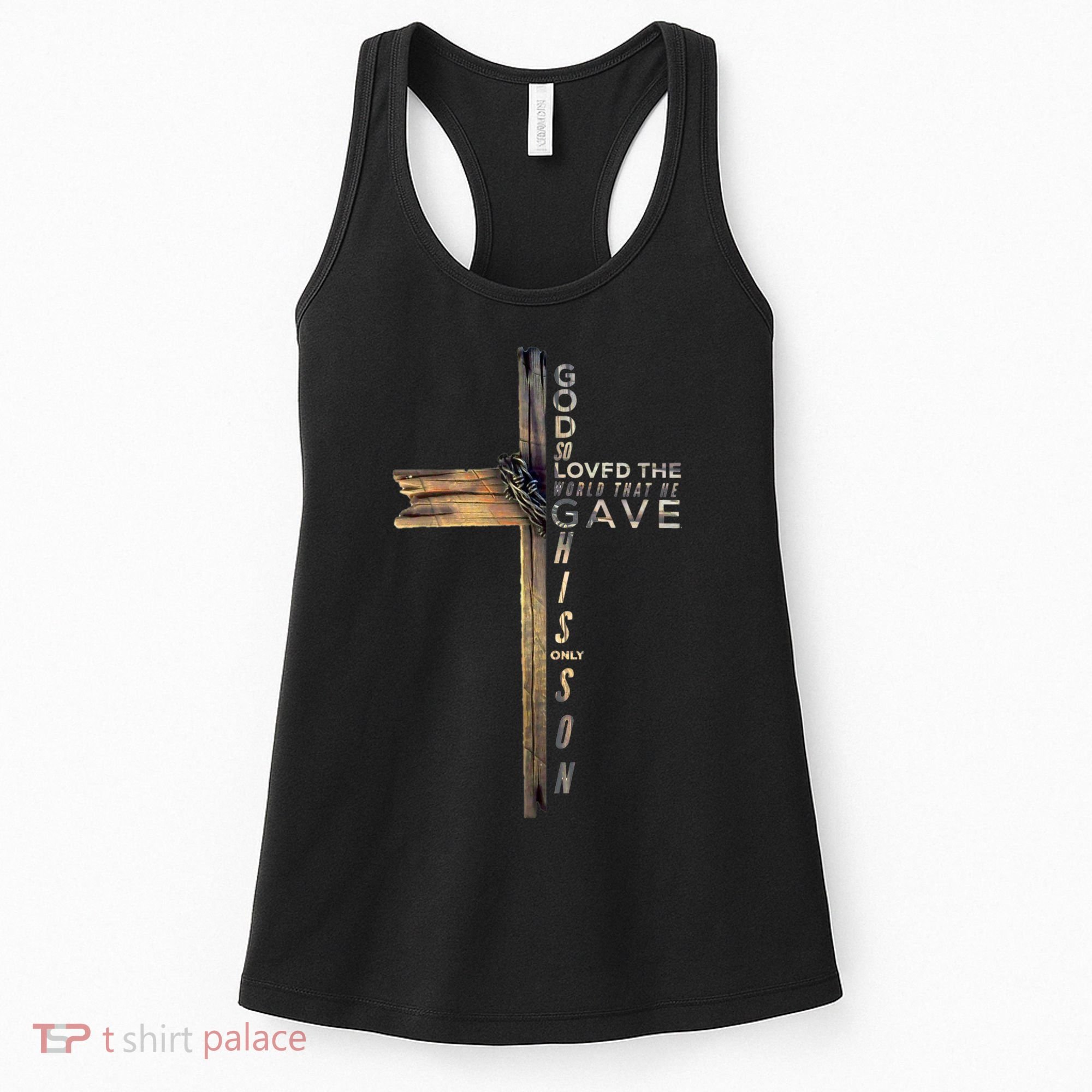 John 3:16 Christian Cross Bible Women's Tank Top