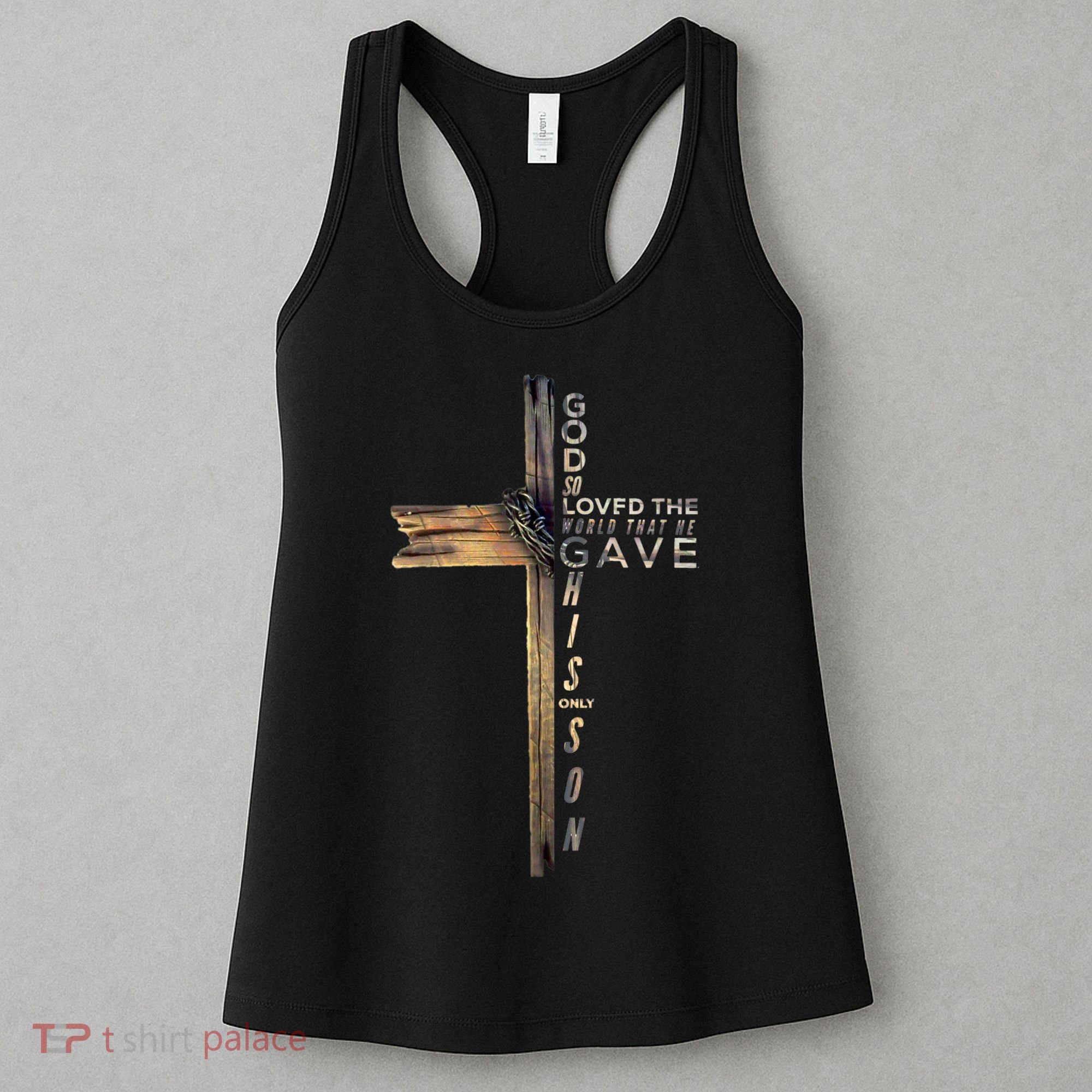 John 3:16 Christian Cross Bible Women's Tank Top
