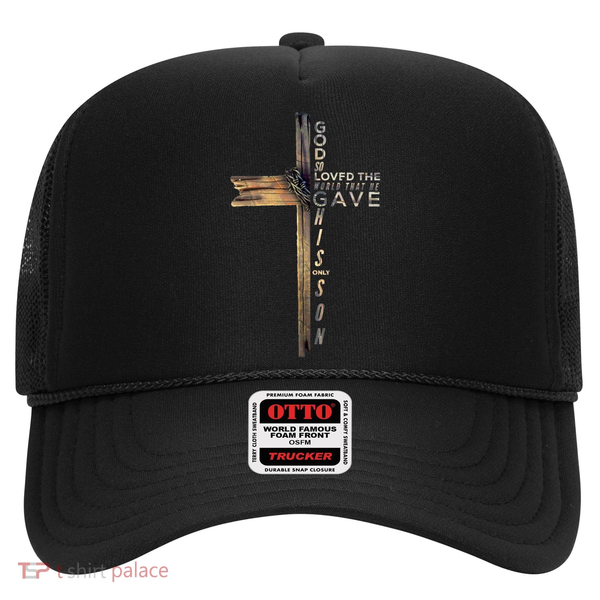 John 3:16 Christian Cross Bible Hat