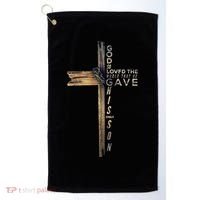 John 3:16 Christian Cross Bible Golf Towel thumb 0