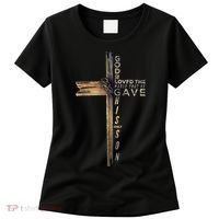 John 3:16 Christian Cross Bible Women's T-Shirt thumb 0