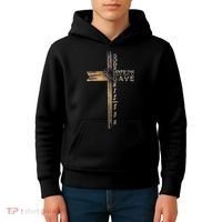 John 3:16 Christian Cross Bible Kids Hoodie thumb 4