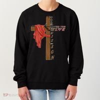 John 3:16 Christian Cross Bible Women's Sweatshirt thumb 0