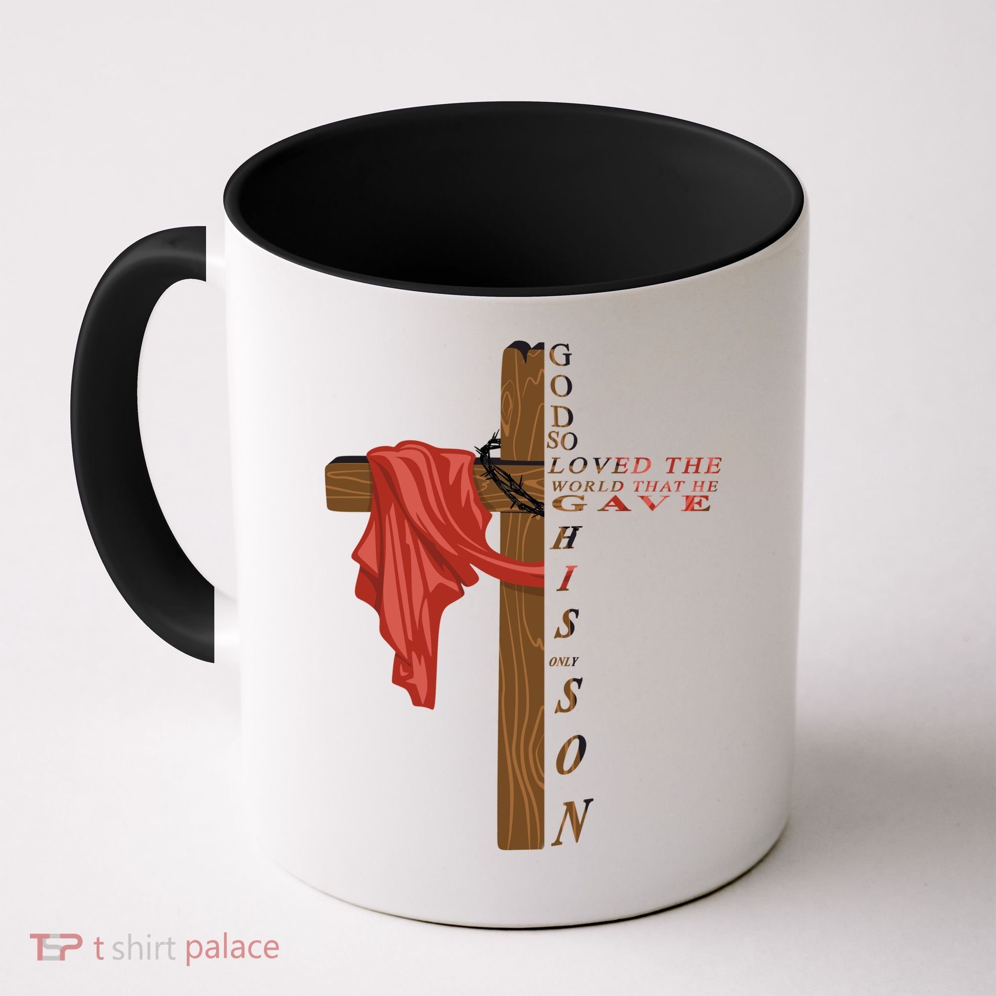 John 3:16 Christian Cross Bible Coffee Mug