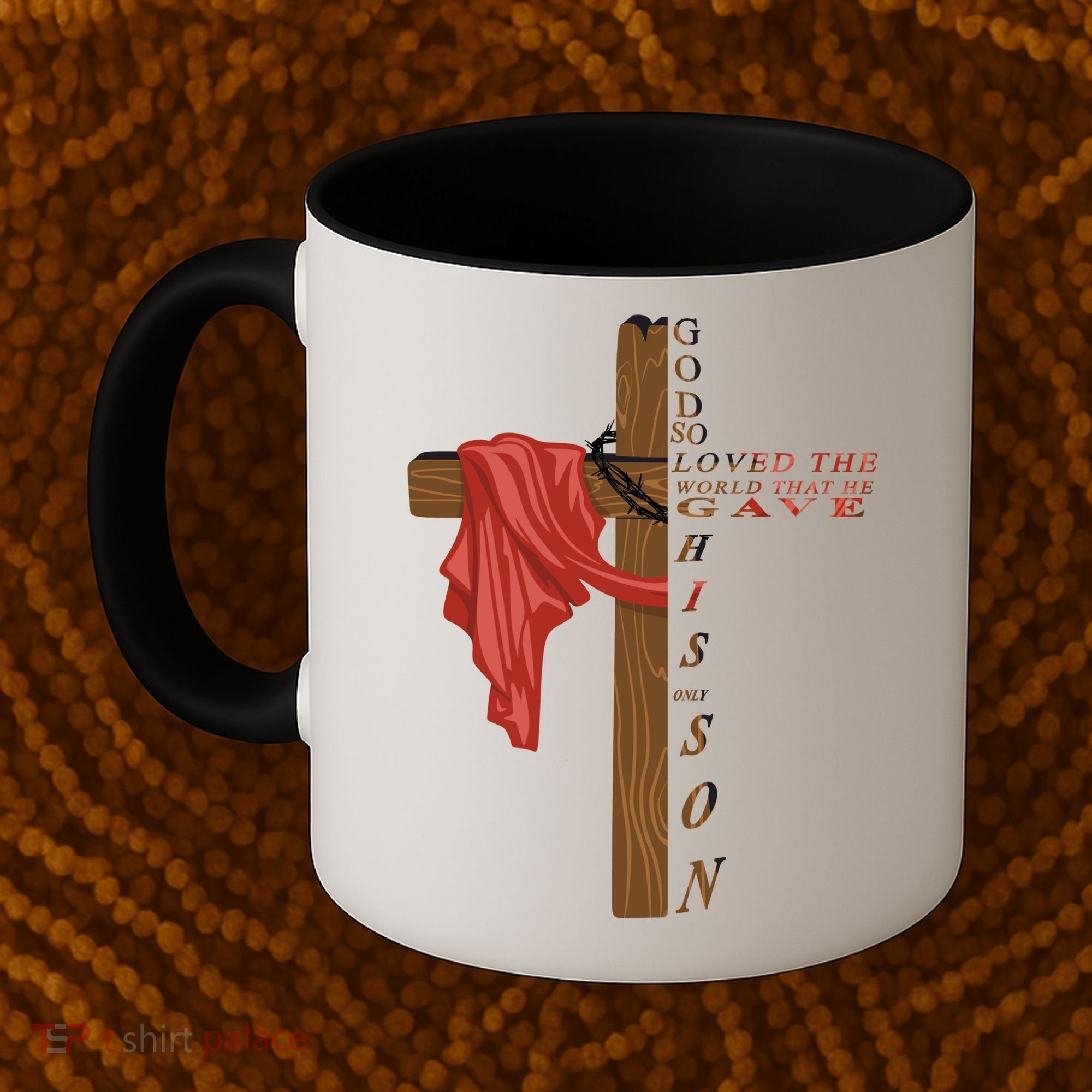 John 3:16 Christian Cross Bible Coffee Mug