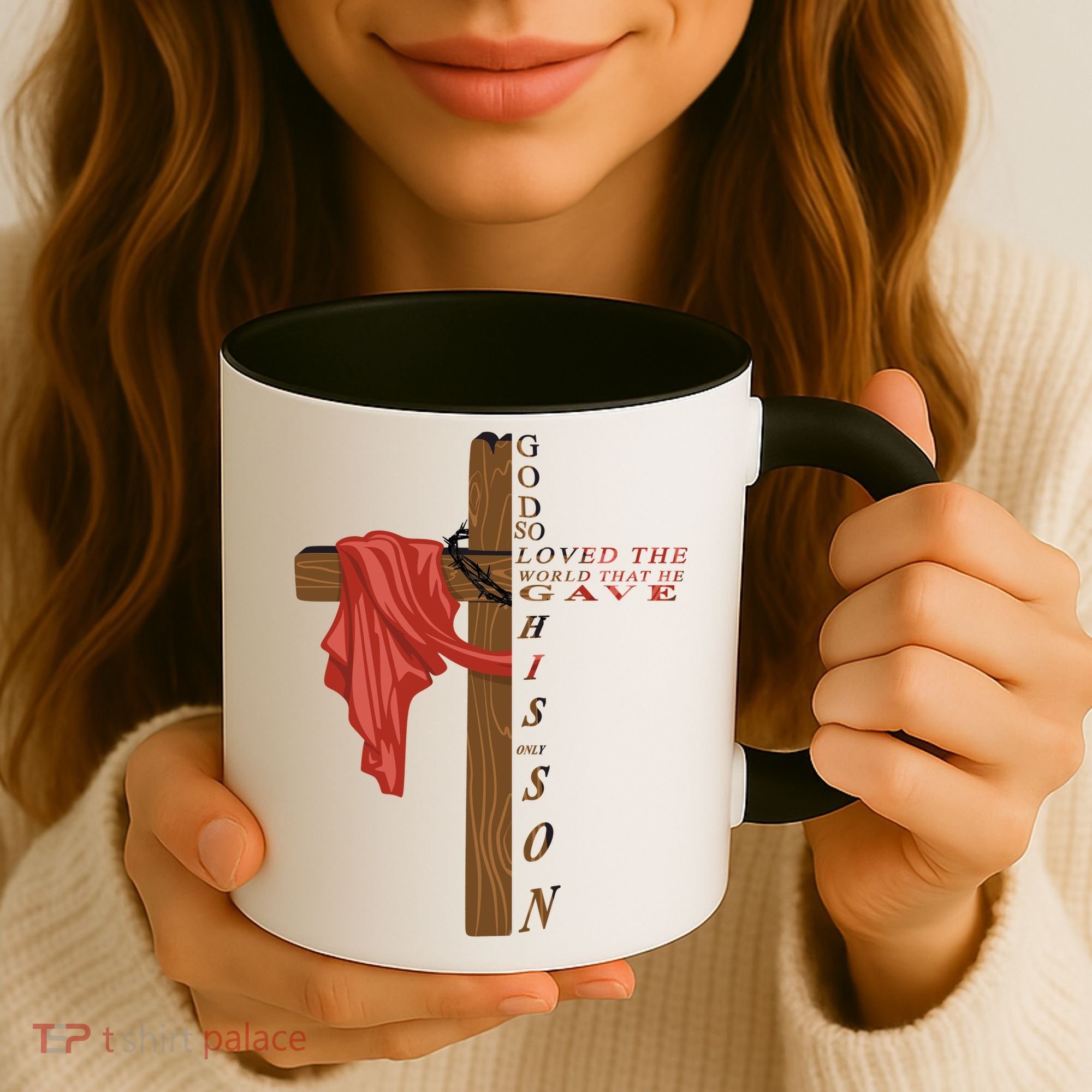 John 3:16 Christian Cross Bible Coffee Mug