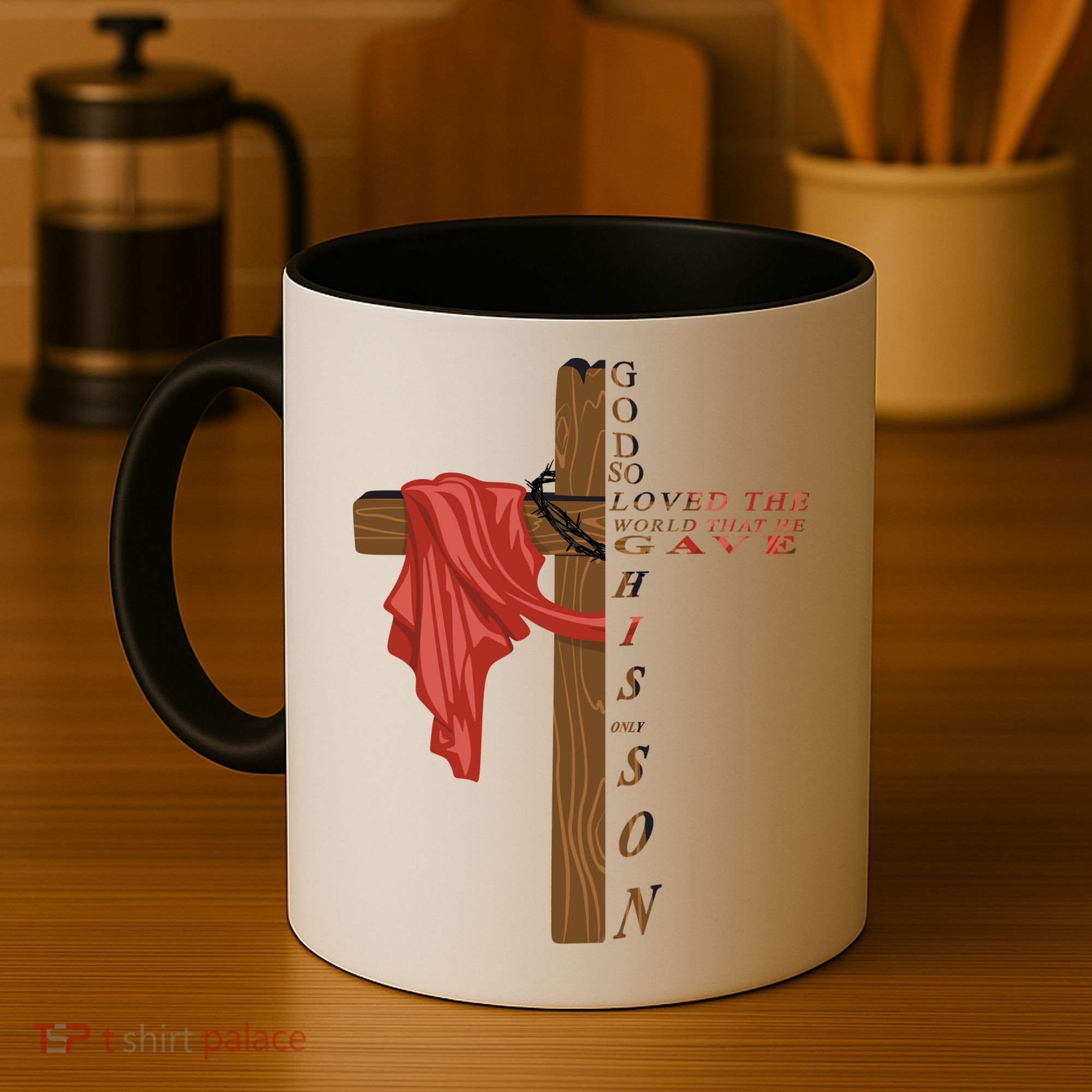 John 3:16 Christian Cross Bible Coffee Mug