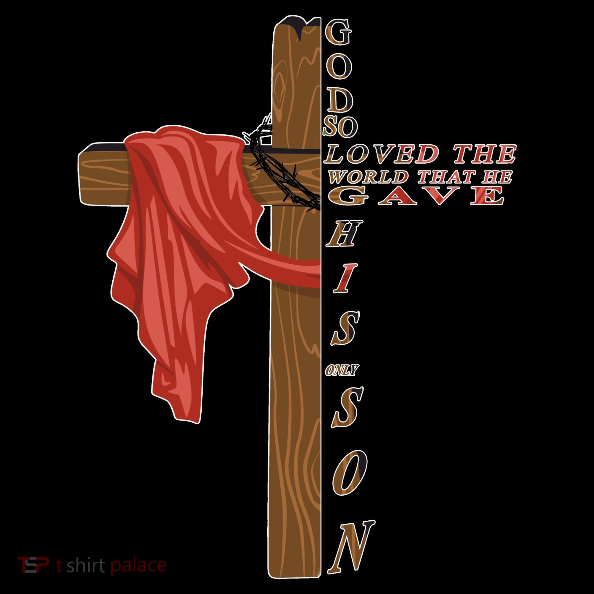 John 3:16 Christian Cross Bible Women's Hoodie